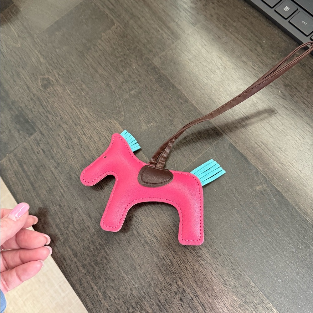 Pink Horse-Shaped Bag Charm